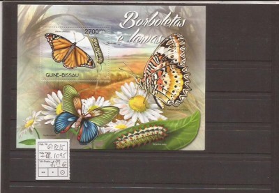 Guinea - Bissau - fluturi 6182/5+bl.1095 foto