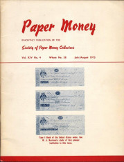 REVISTA SUPLIMENT LA CATALOGUL WORLD PAPER MONEY - Nr.58 IULIE/AUGUST 1975 foto