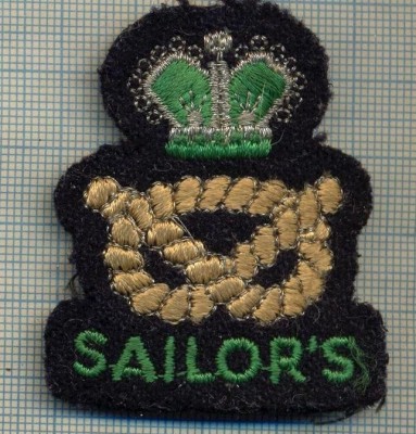 57 - EMBLEMA ,,SAILOR&amp;#039;S&amp;quot; -MARINAREASCA -starea care se vede foto