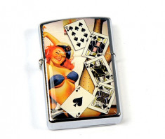 Bricheta tip Zippo - poker - Chinta Royala foto