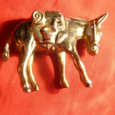 Figurina bronz - Magarus ,dim. = 5x7 cm