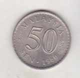 Bnk mnd Malaezia Malaysia 50 sen 1980, Asia