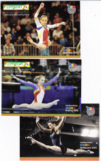 Sport olimpiada Melburne,Beijing,New York sportive gimnastica lot 3 buc foto