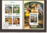 Mozambik - owls 6817/20+bl.803