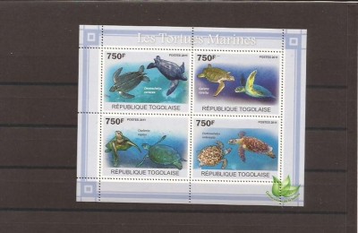 Togo - turtles - 3889/92+bl.588 foto