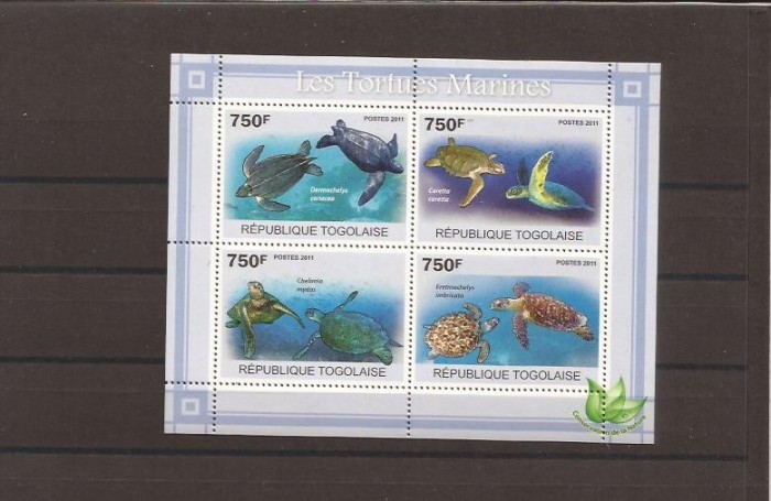 Togo - turtles - 3889/92+bl.588
