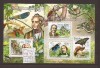 Zentralafrika - fluturi si explorers 3120/2+bl.738, Africa, Natura