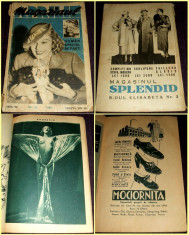 1936 Supliment MAGAZINUL, almanah de Pasti, moda arta erotica, reportaje reclame foto