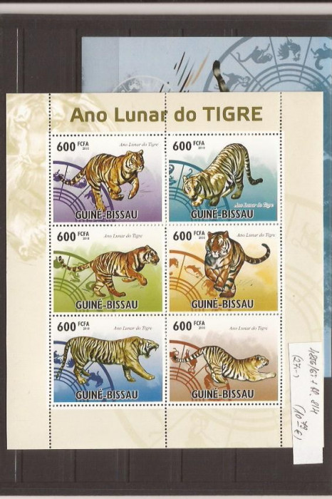 Guinea - Bissau - 2010 ano de Tiger - 4856/61+bl.814