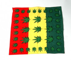 Bandana Jamaica - frunze cannabis foto