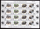 Benin 1999 fauna pitoni WWF MI 1159-1162 klb MNH w24