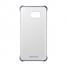 Capac protectie Clear Cover Blue Black pentru Samsung Galaxy S6 Edge+ (G928), EF-QG928CBEGWW foto