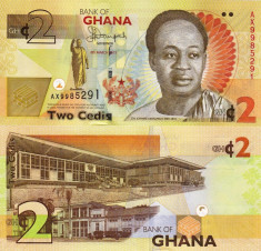 GHANA 2 cedis 2013 UNC!!! foto