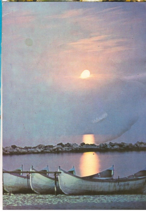 CPI (B6403) CARTE POSTALA - NOAPTE PE LITORAL, BARCI