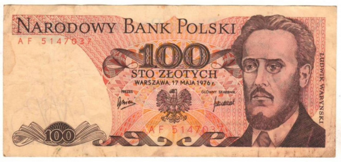 SV * Polonia 100 ZLOTYCH / ZLOTI 1976