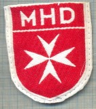 90 -EMBLEMA CRUCE MALTEZA-MHD(Malteser Hilfsdienst)-GERMANIA-starea care se vede