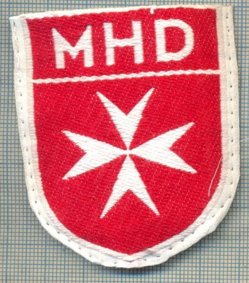 90 -EMBLEMA CRUCE MALTEZA-MHD(Malteser Hilfsdienst)-GERMANIA-starea care se vede foto