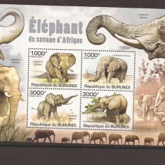 Burundi - elephants 2030/3+bl.158