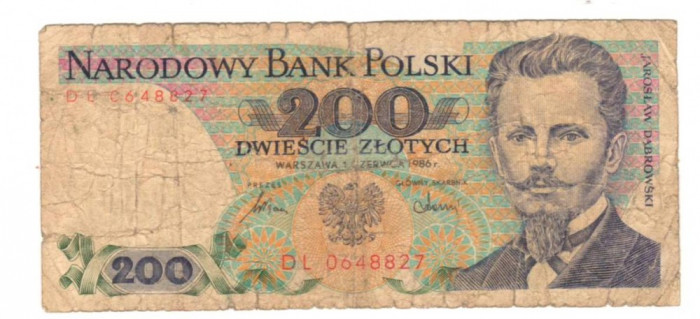 SV * Polonia 200 ZLOTYCH / ZLOTI 1986