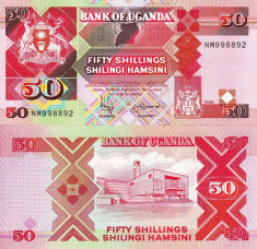 UGANDA 50 shillings 1998 UNC!!! foto