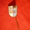 Insigna Fotbal FC Braila , metal si email , h= 1,6 cm