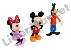 Set 3 figurine Disney Mickey Mouse - colectioneaza toate personajele ! foto