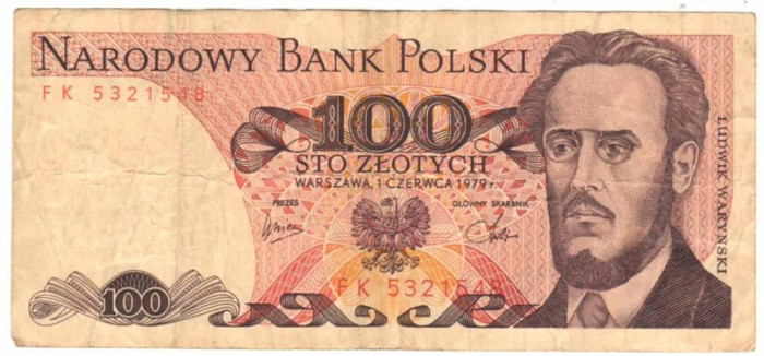 SV * Polonia 100 ZLOTYCH / ZLOTI 1979