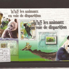 Zentralafrika - WWF Fauna 3083/6+bl.729