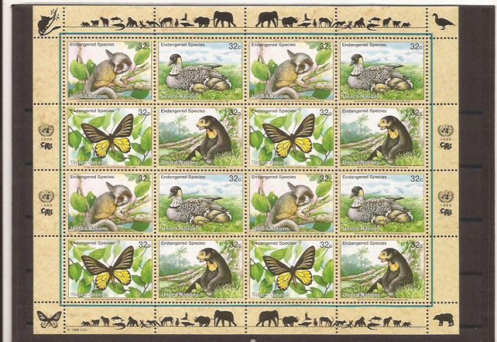 UNO New York - fauna 1998 - 767/70 klbg