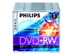 Philips DVD-RW 4.7GB Jewelcase, 4x, PHILIPS foto