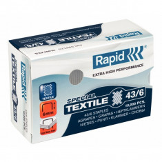 Rapid Capse RAPID 43/6G textile, 10000 buc/cutie - pentru capsator RAPID Classic K1 Textile foto