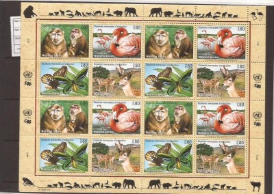 UNO Geneva - 1998 - fauna 330/3 klbg foto