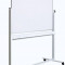 Optima Tabla alba magnetica, dubla fata, rotativa, 90 x 120 cm, pe stand mobil, profil aluminiu, Optima