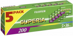 5 Filme Fujifilm Superia 200 135/36 foto