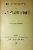 Conta, LES FONDAMENTS DE LA METAPHYSIQUE, Paris, 1890