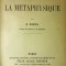 Conta, LES FONDAMENTS DE LA METAPHYSIQUE, Paris, 1890