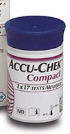 Teste pt. glucometrul ACCU CHEK COMPACT (17 teste) foto