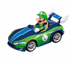 Masina Carrera GO!!! Mario Kart Wii Wild Wing + Luigi Verde - Albastru foto