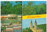 CPI (B6540) CARTE POSTALA - LIPOVA. STRANDUL, CETATEA SOIMUS, MANASTIREA MARIA..