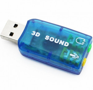 Placa audio externa (de sunet) USB 2.0 Led 1 iesire 1 microfon | Okazii.ro