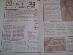 Program/pliant 14 pagini Romania-Polonia, anii 80 foto