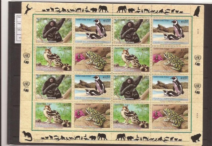UNO Wien 2002 fauna - 357/60 klbg