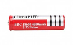 Acumulator UltraFire BRC 18650 4200mAh 3.7V Li-ion reincarcabil protectie PCB foto