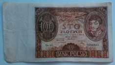 Republica Polona - 100 Zlotych 02-06-1932 - Serie cu 1 punct foto