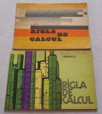 lot trei carti Rigla de calcul (1973 si 1978) + politehnica (Timisoara 1968) foto