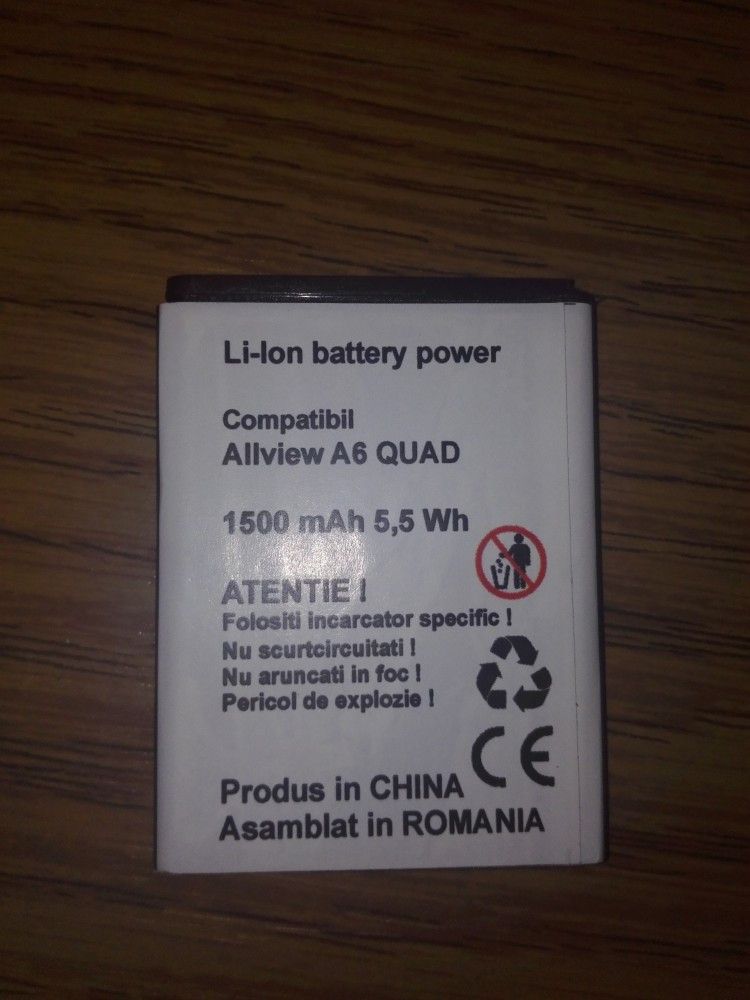 Baterie acumulator Allview A6 Quad noua, Li-ion, 1000mAh/3,7Wh | Okazii.ro