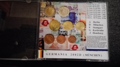 Set monede euro din anul de adoptare in Germania , 2002D , monetaria Munchen foto