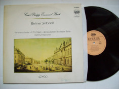 Disc vinil CARL PHILIPP EMANUEL BACH - Berliner Sinfonien (Eterna - DMM) foto