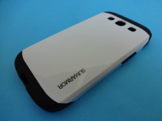 Husa Samsung Galaxy S3 i9300 Spigen Slim Armor ALB !!! Folie din Sticla CADOU foto