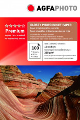 HARTIE FOTO AGFA GLOSSY INKJET 10X15 210G/100COLI foto